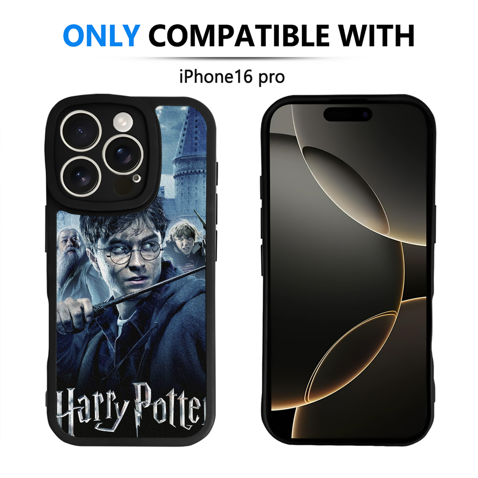 （画像用） Harry Potter ハリー・ポッターシリーズ 【iPhone 16シリーズ対応】シリコンスマホケース（レザー調） 材質：シリコン